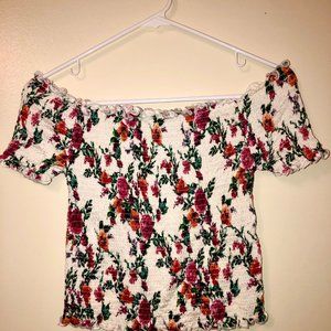 Ribbed Floral Shirt